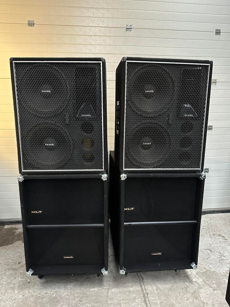 Community speakerset, Audio, Tv en Foto, Luidsprekerboxen, Ophalen, Zo goed als nieuw