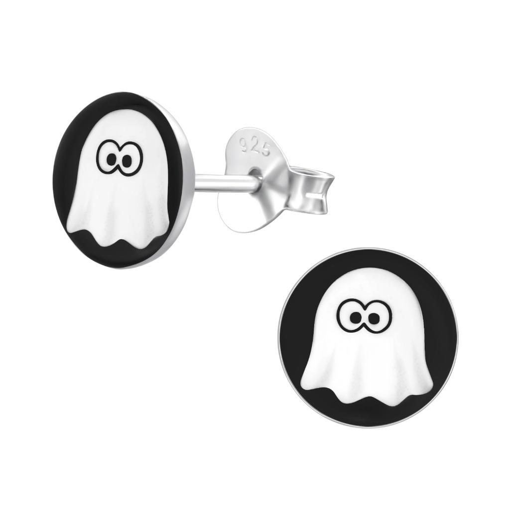 Boucles d'oreilles enfants fantômes en argent, Enlèvement ou Envoi, Neuf, Boucles d'oreilles