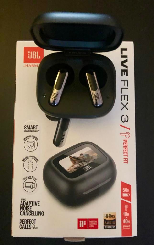 Ecouteurs JBL Live Flex 3 – Comme neufs + boîte complète, Ophalen of Verzenden, Zo goed als nieuw