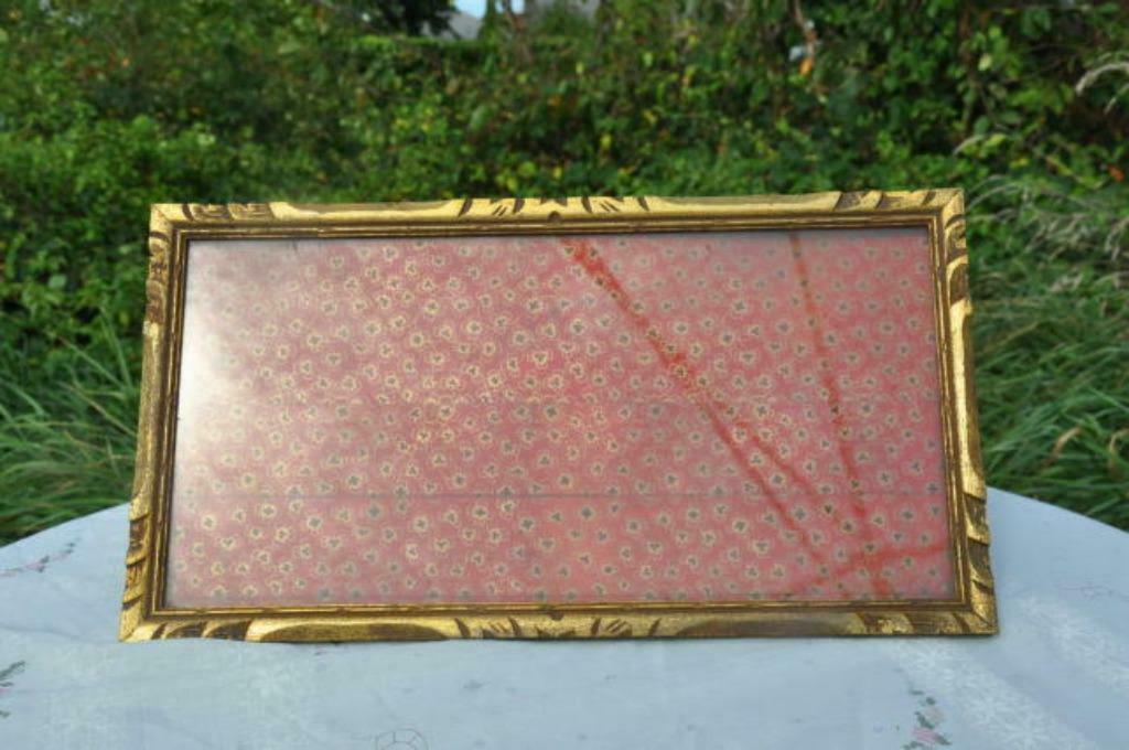 §  cadre a poser rectangulaire bois doré, Enlèvement ou Envoi, Utilisé, Bois