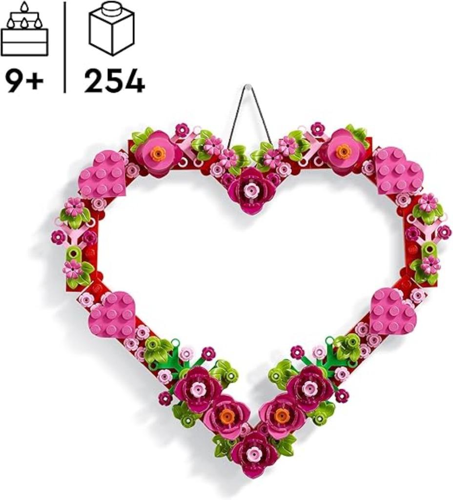 LEGO Hartvormige decoratie SNELLE GRATIS LEVERING, Kinderen en Baby's, Speelgoed | Duplo en Lego, Verzenden, Nieuw, Complete set