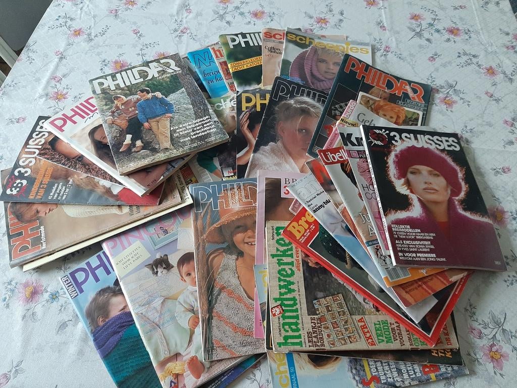Vintage brei- en haakmagazines, Ophalen