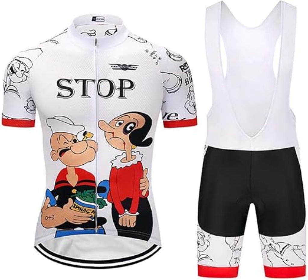 Fietsshirt met korte mouwen met bretelbroek GRATIS LEVERING, Verzenden, Nieuw, L, Heren