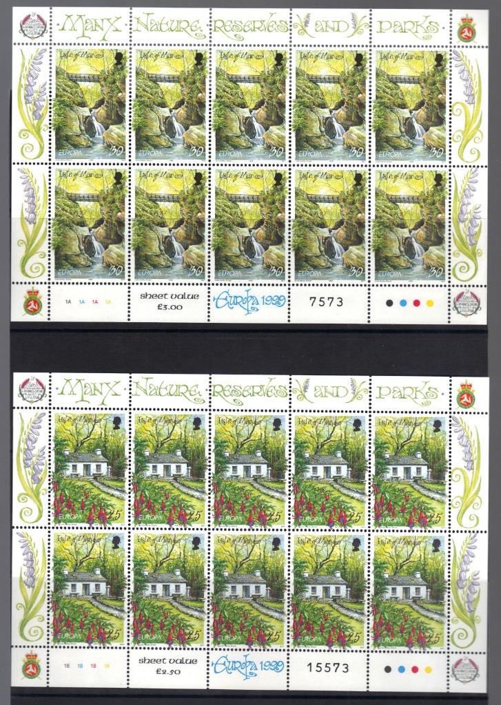 Isle of Man yvertnrs.: 836/37 in velletje postfris, Postzegels en Munten, Verzenden, Postfris