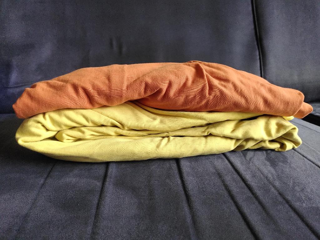 Set van 2 hoeslakens voor eenpersoonsbed, Ophalen, Gebruikt, Eenpersoons, Hoeslaken of Sloop