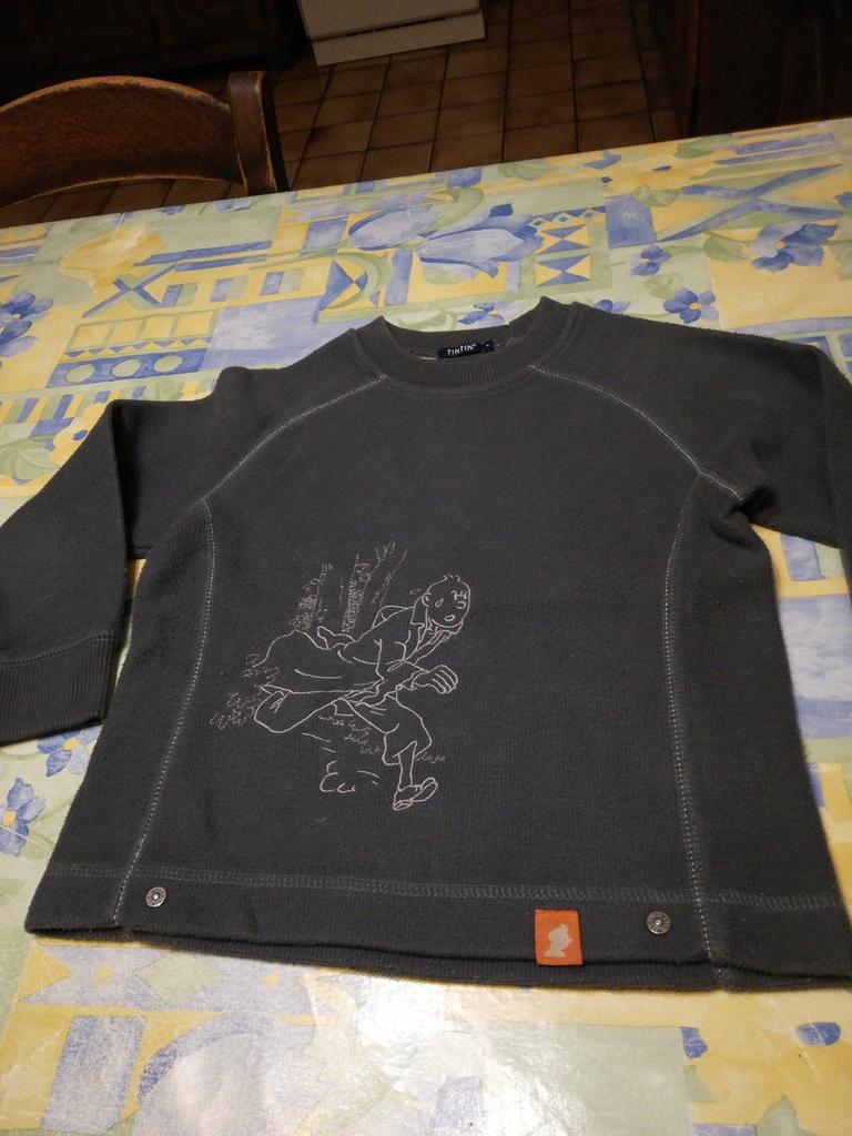 Pull Tintin gris. Taille 4 ans., Enlèvement ou Envoi, Comme neuf