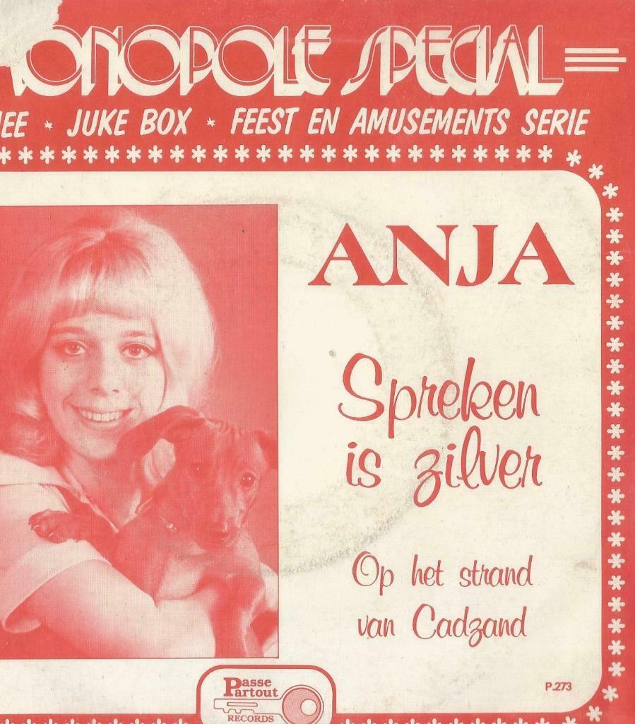 Anja – Spreken is zilver / Op het strand van Cadzand – Singl, Gebruikt, 7 inch, Single, Ophalen of Verzenden