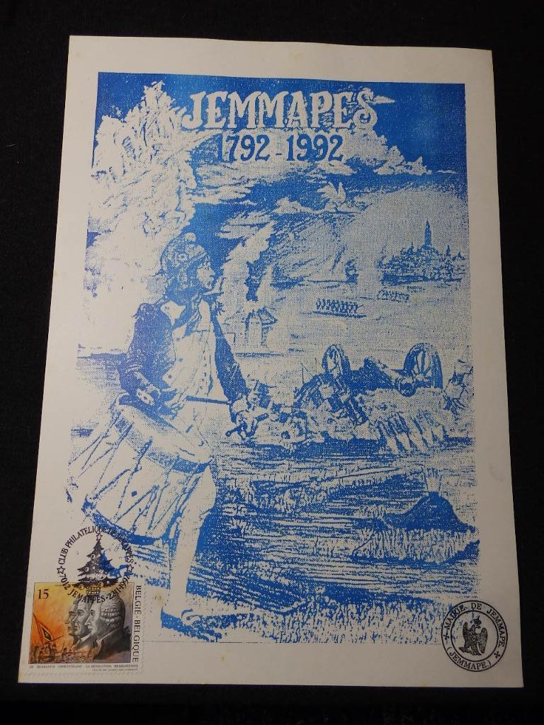 carte Bicentenaire Bataille Jemappes cercle philatélique, Timbres & Monnaies, Timbres | Europe | Belgique, Enlèvement ou Envoi