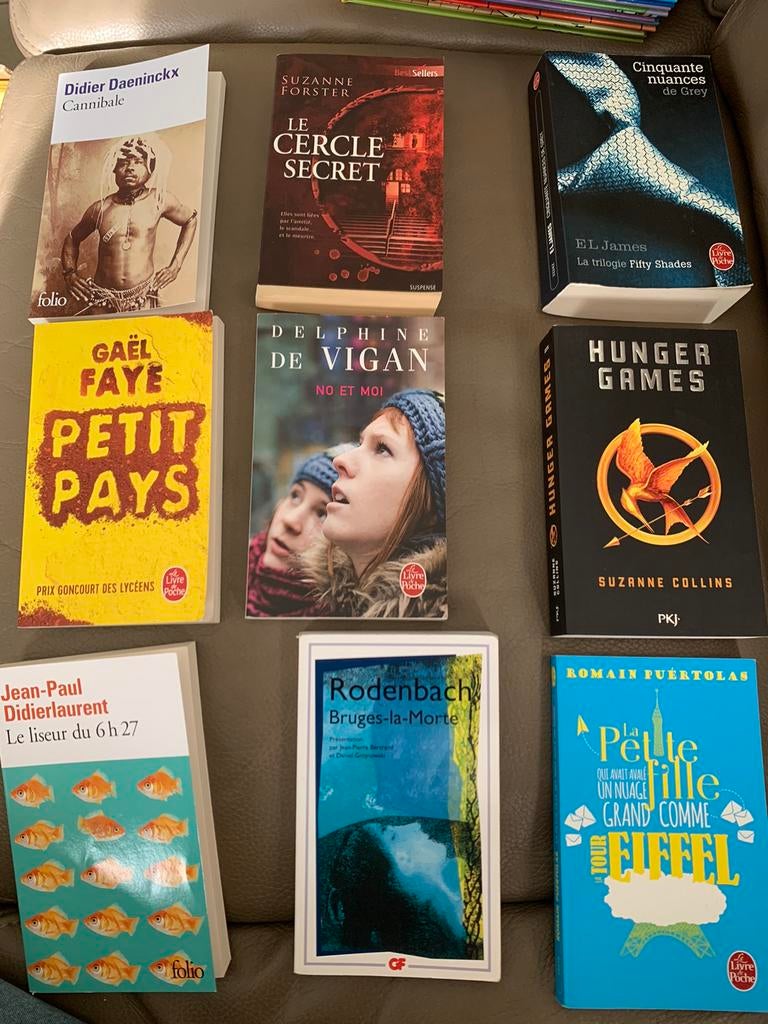 Lot de livres de poche (9), Livres, Enlèvement, Comme neuf