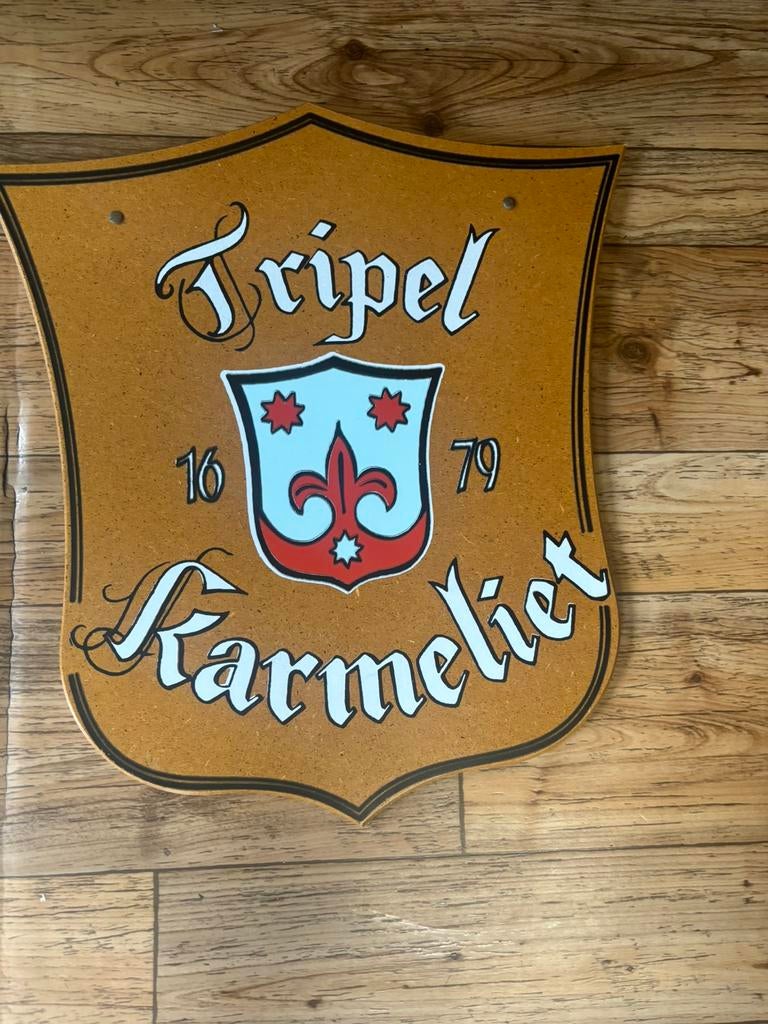 Tripel karmeliet houten mdf bierbord, Enlèvement ou Envoi