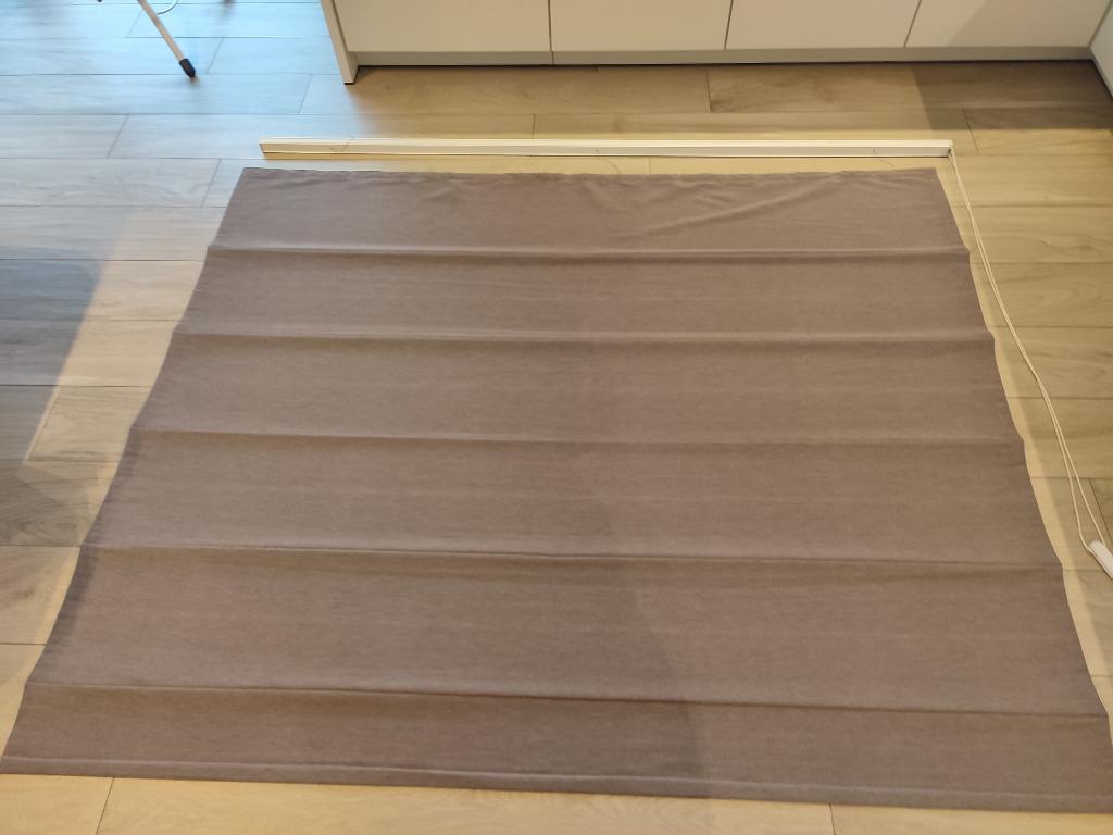verduisterend vouwgordijn, Ophalen, Gebruikt, Bruin, 150 tot 200 cm