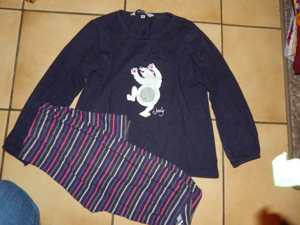 woody pyjama ijsbeer 8 jaar maat 128, Enlèvement ou Envoi, Vêtements de nuit ou Sous-vêtements, Utilisé, Fille