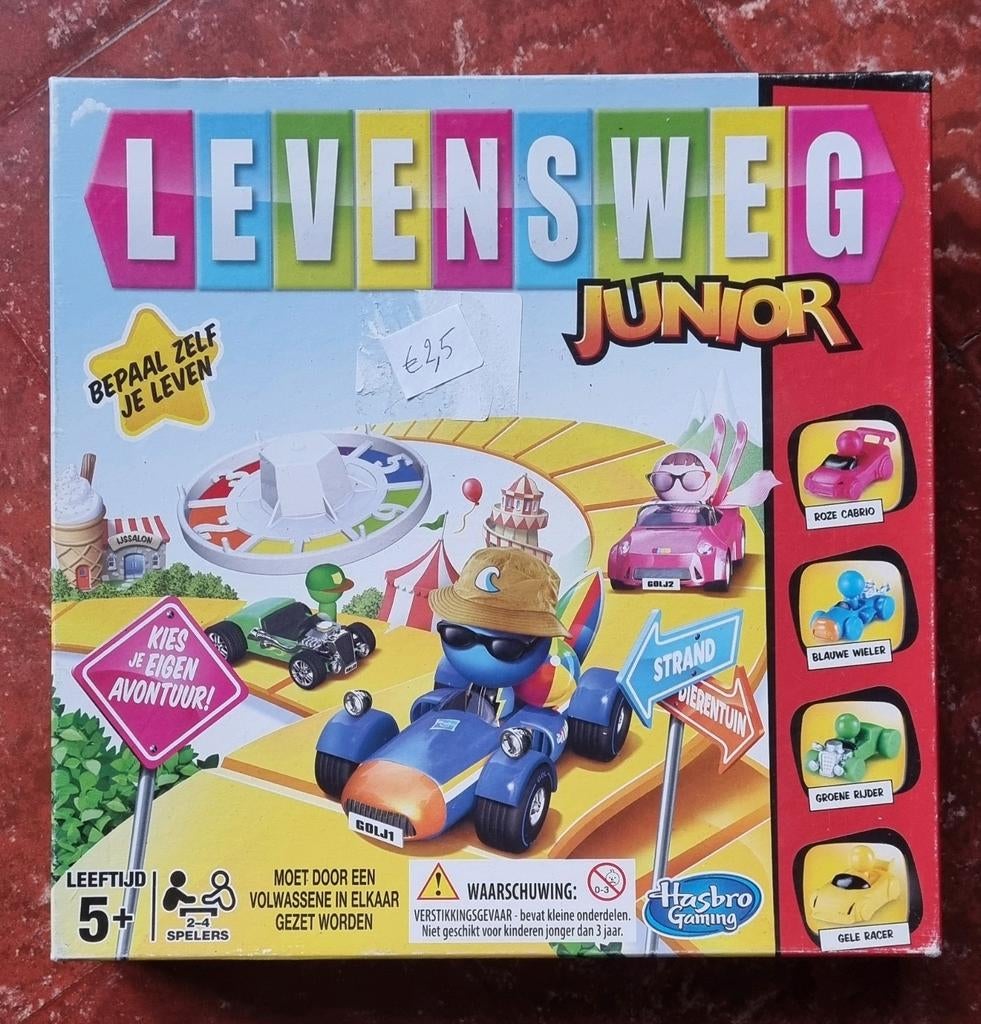 Levensweg junior, Hobby en Vrije tijd, Drie of vier spelers, Ophalen, Gebruikt, HASBRO