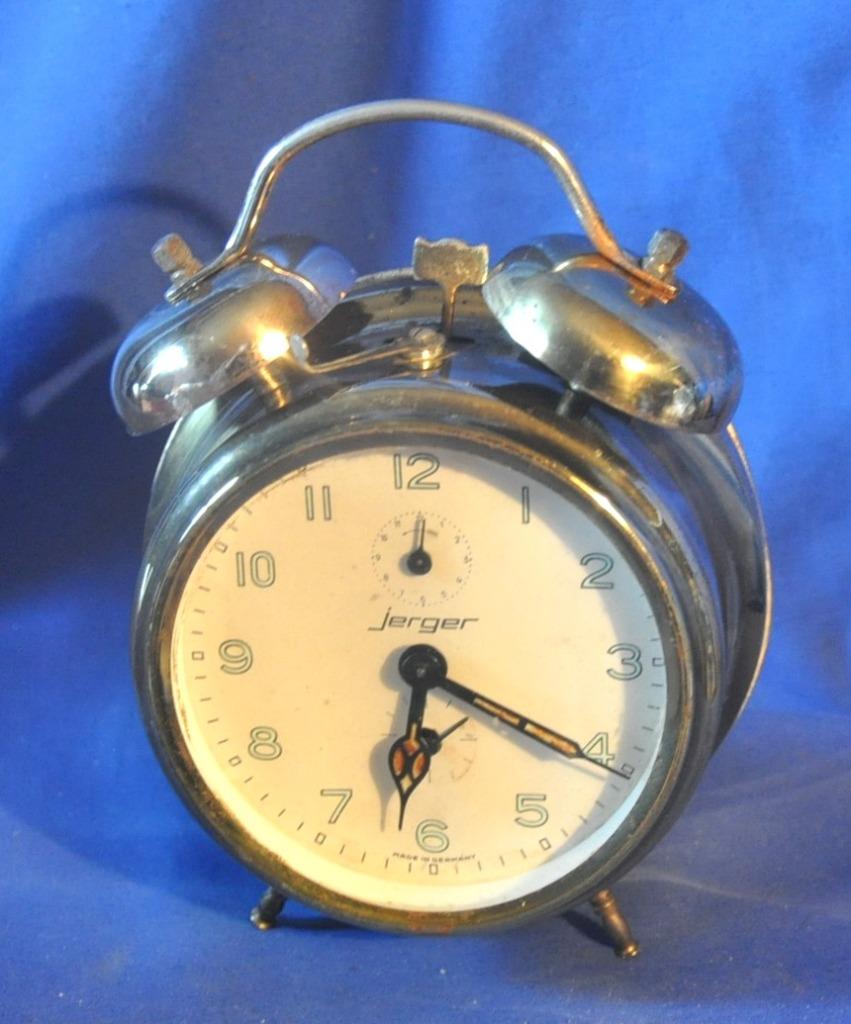 reveil mecanique vintage jerger allemagne boitier cuivre, Enlèvement ou Envoi