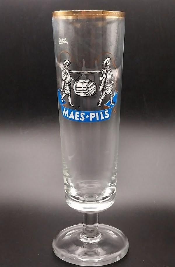 rare flûte MAES - PILS exportation, Collections, Marques de bière, Enlèvement ou Envoi