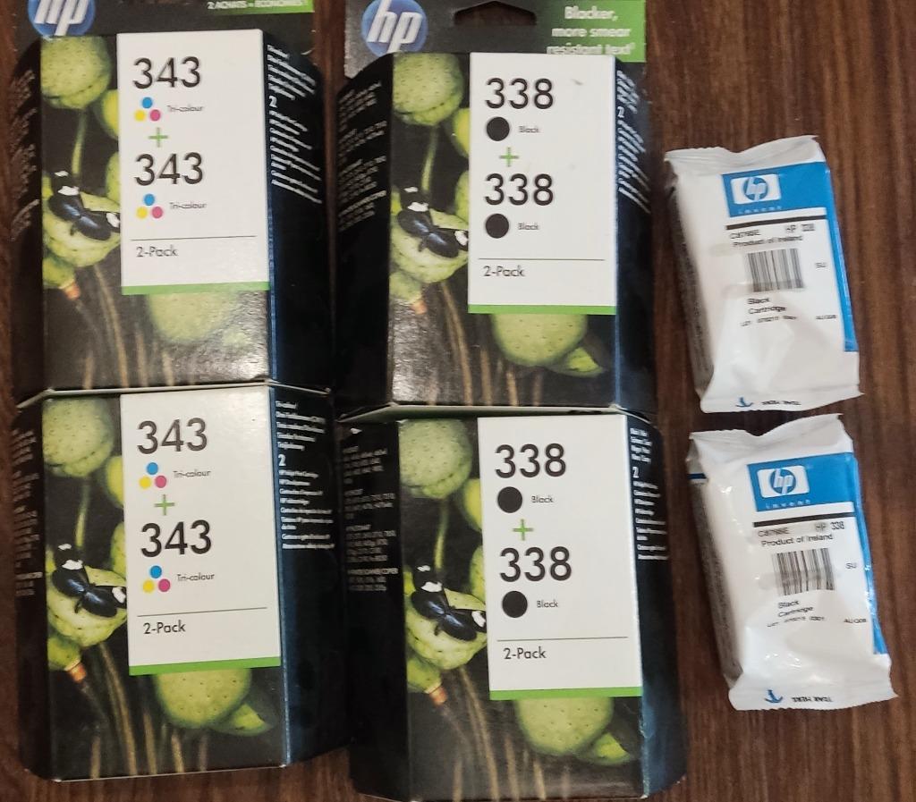 HP cartridge 343 + 338 4 plus 6 stuks, Computers en Software, Printerbenodigdheden, Ophalen of Verzenden, Nieuw, Cartridge, Hp