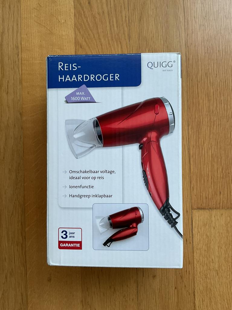 Quigg reishaardroger, Ophalen, Zo goed als nieuw