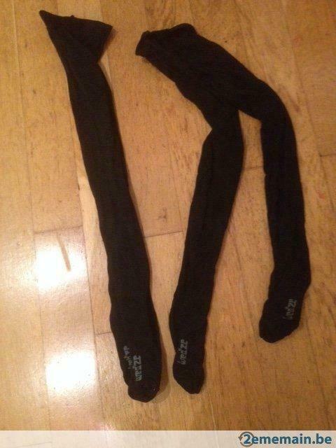 collant noir 10-12 ans pour le ski ou autre, Enlèvement, Utilisé, Garçon ou Fille, Chaussettes