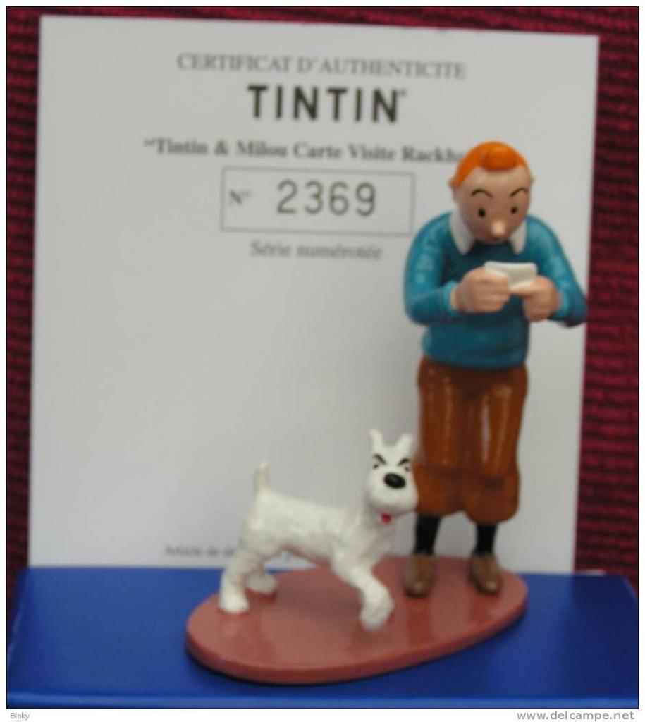 2005-TINTIN - CARTE VISITE RACKHAM EN METAL, Envoi, Tintin, Neuf, Statue ou Figurine