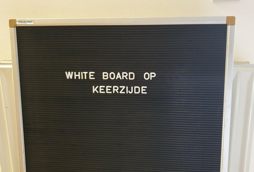 Letterbord - Whiteboard (XL), Ophalen