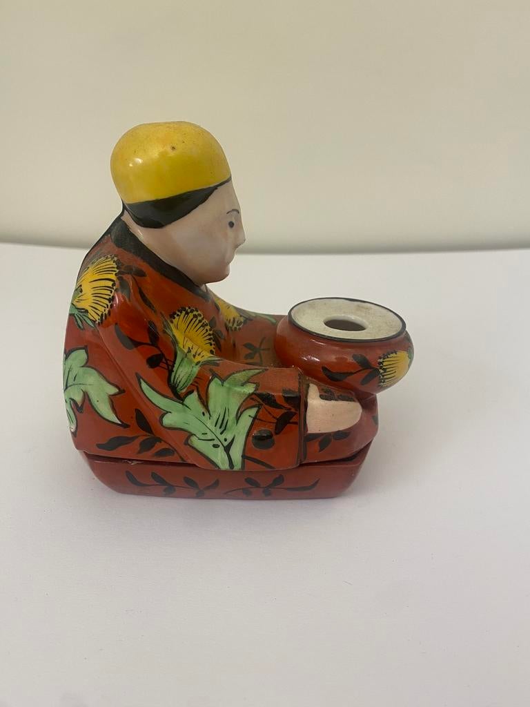 Porseleinen art deco olielampje lb vieux france limoges., Antiek en Kunst, Ophalen of Verzenden