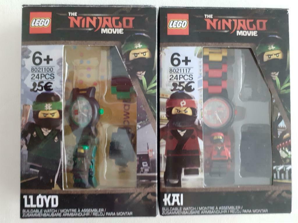 Lego Ninjago horloge 2 stuks Lloyd & Kai, Ophalen of Verzenden, Gebruikt