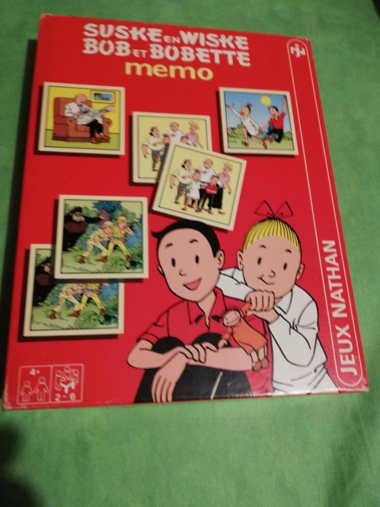 JEU MEMO, BOB et BOBETTE - JEUX NATHAN,  4+, 2-6 participant, 1 ou 2 joueurs, Enlèvement ou Envoi, Utilisé, Jeux Nathan