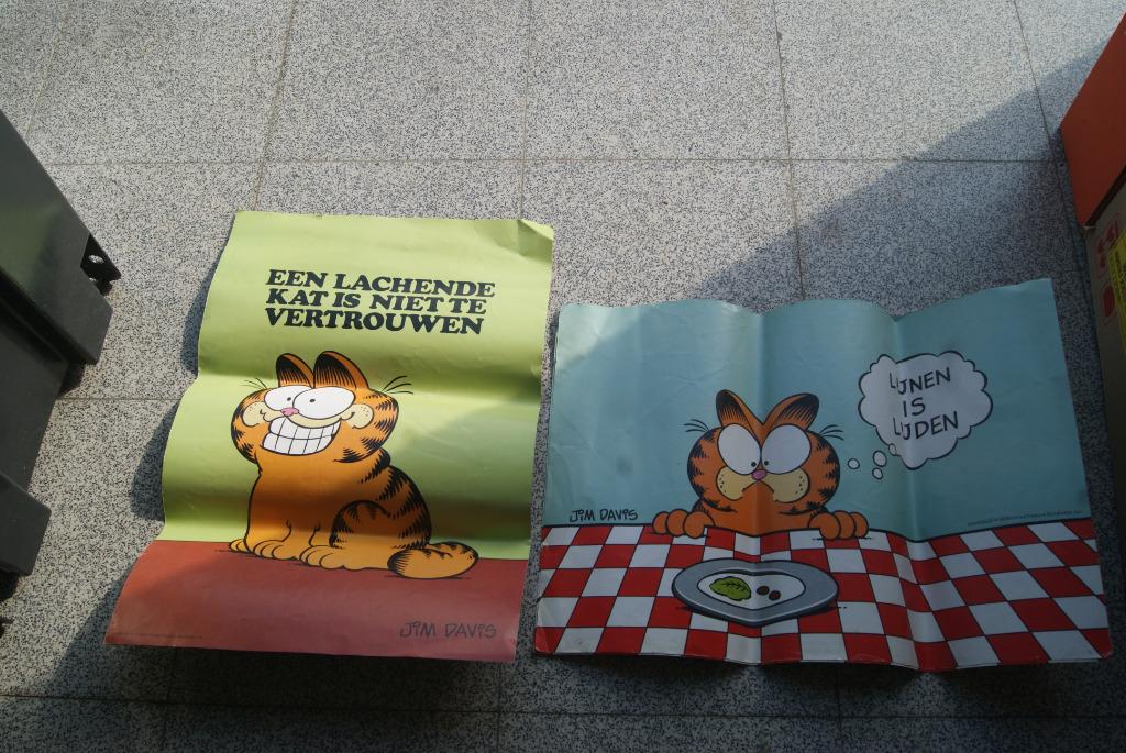 poster Garfield, Collections, Enlèvement ou Envoi, Garfield, Comme neuf, Image, Affiche ou Autocollant