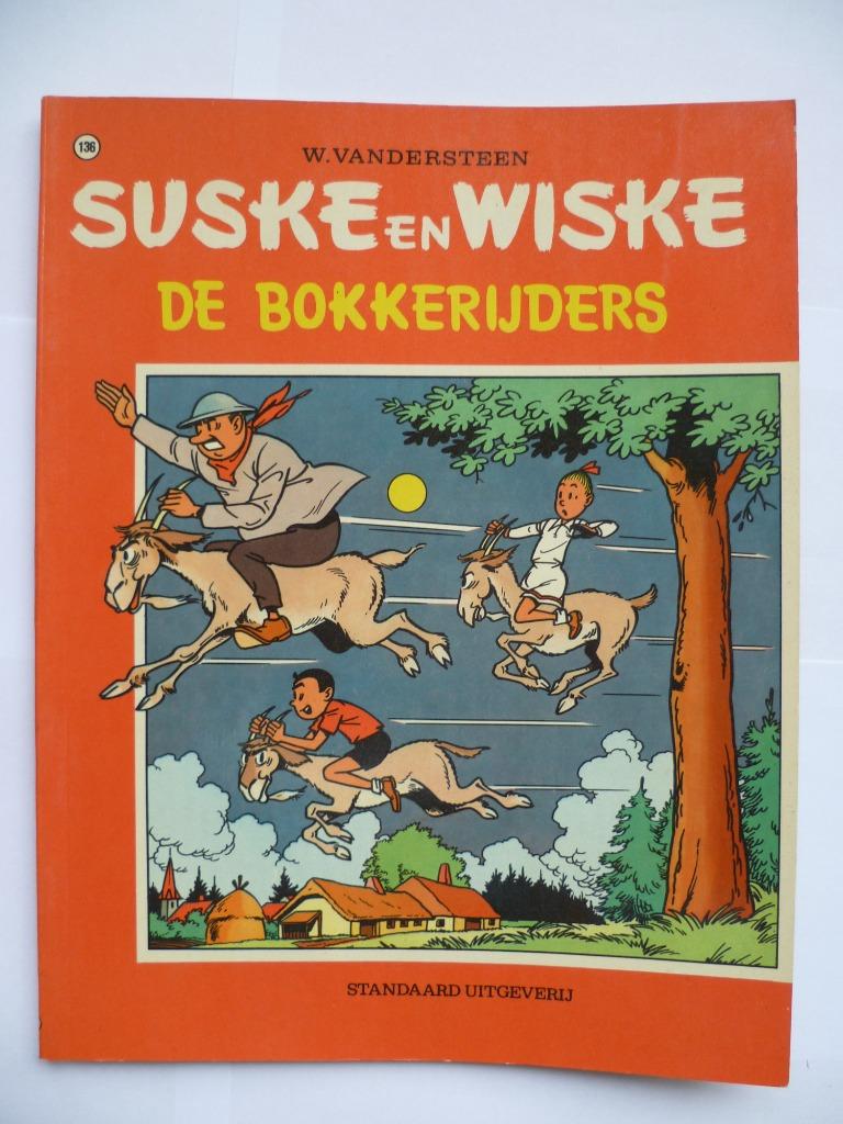 SUSKE EN WISKE 1E DRUK NR:136"DE BOKKERIJDERS"UIT 1972, Enlèvement ou Envoi, Willy Vandersteen, Une BD, Utilisé