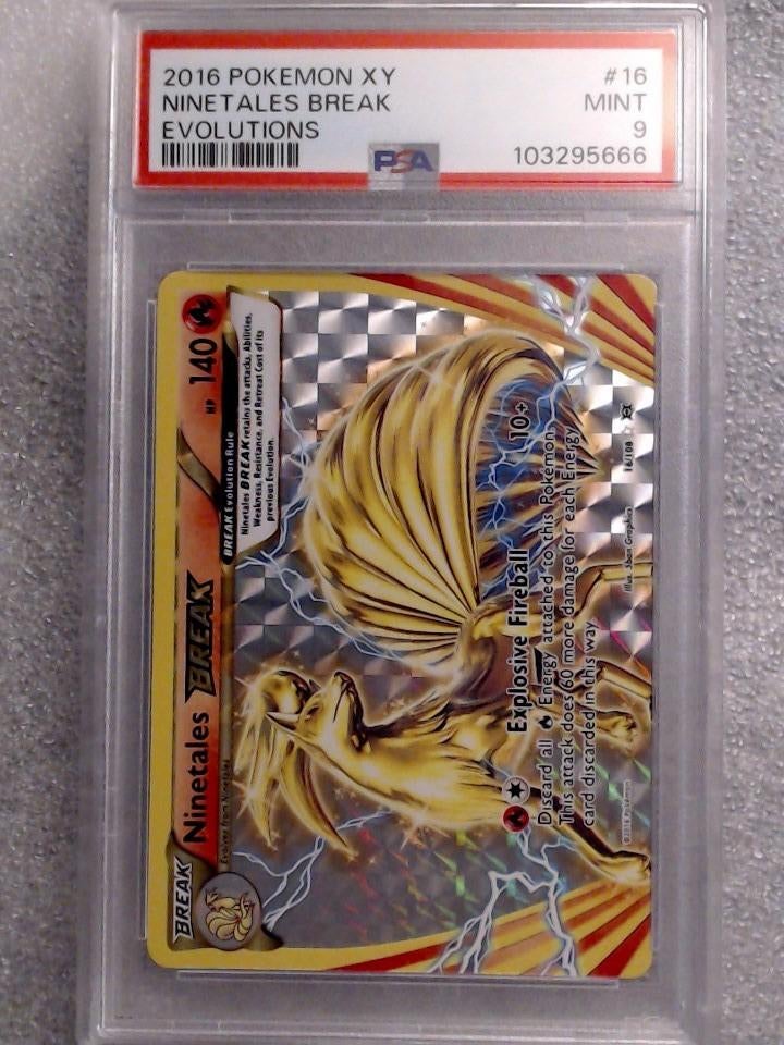 #193 - Ninetales BREAK (EVO 16) - PSA9 - XY, Ophalen of Verzenden, Nieuw, Losse kaart