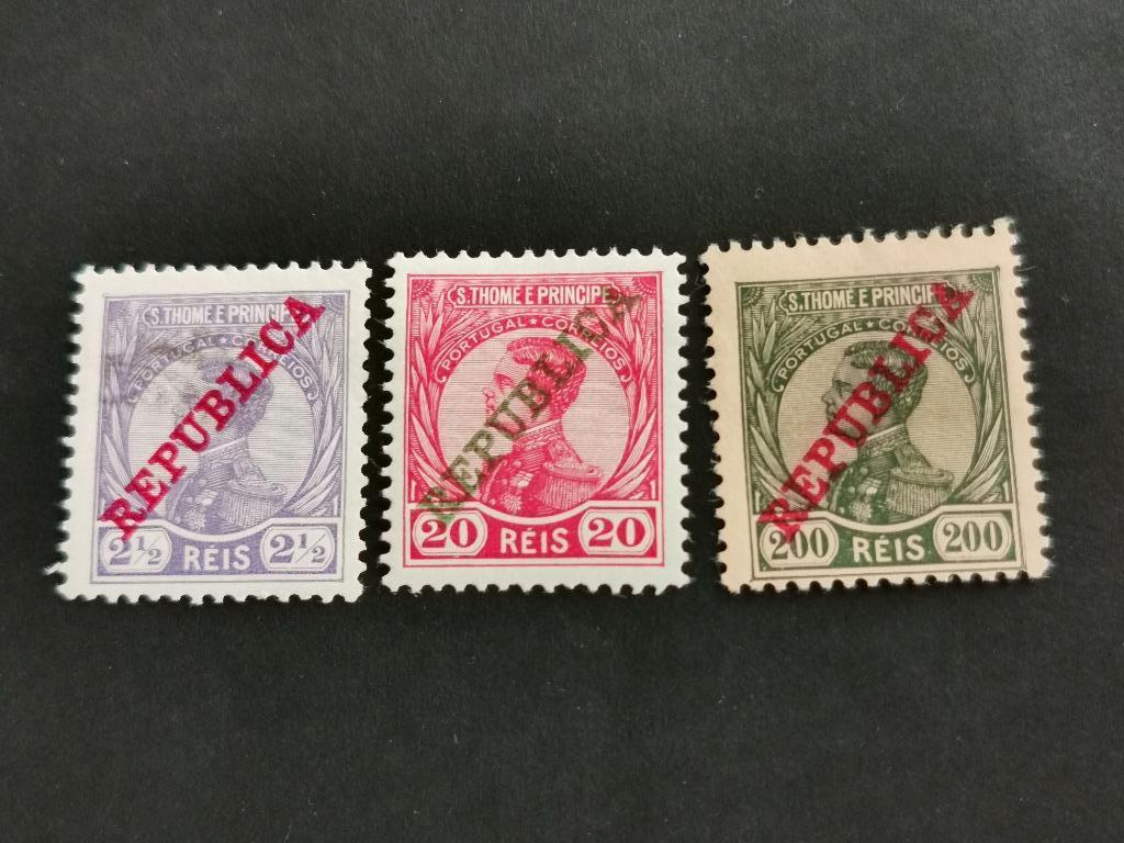 Sao Tomé et Principe 1912 - Roi Manuel - REPUBLICA *, Enlèvement ou Envoi, Autres pays, Non oblitéré