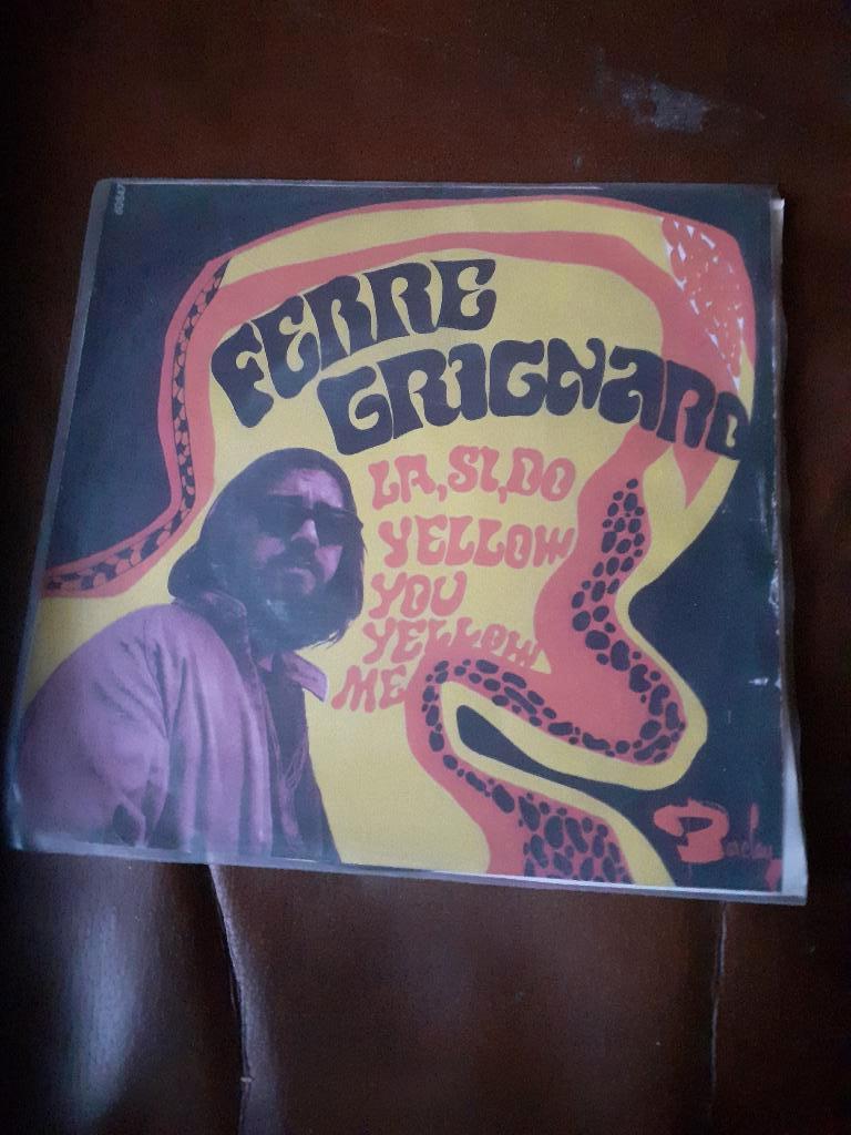 45T Ferre Grignard : la, si, do/Yellow you yellox me(Belpop), Ophalen of Verzenden