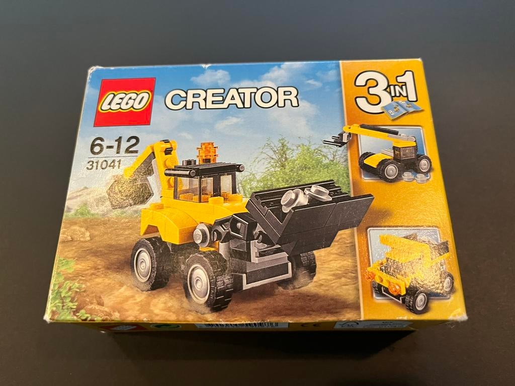 LEGO creator 31041 - bouwvoertuigen - 3 in 1, Ophalen of Verzenden, Zo goed als nieuw, Lego