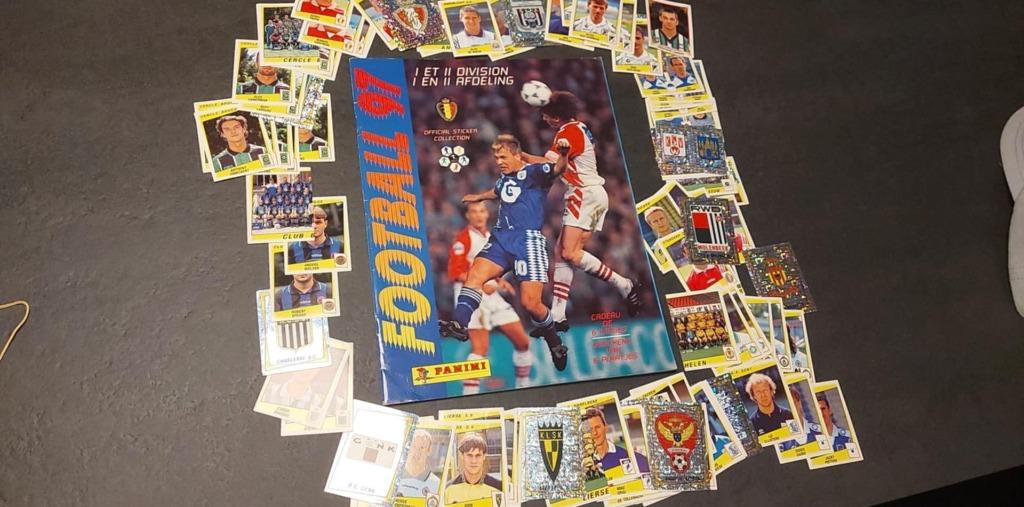 113 stickers panini football belgium 1997 + leeg album, Verzamelen, Verzenden, Zo goed als nieuw, Poster, Plaatje of Sticker