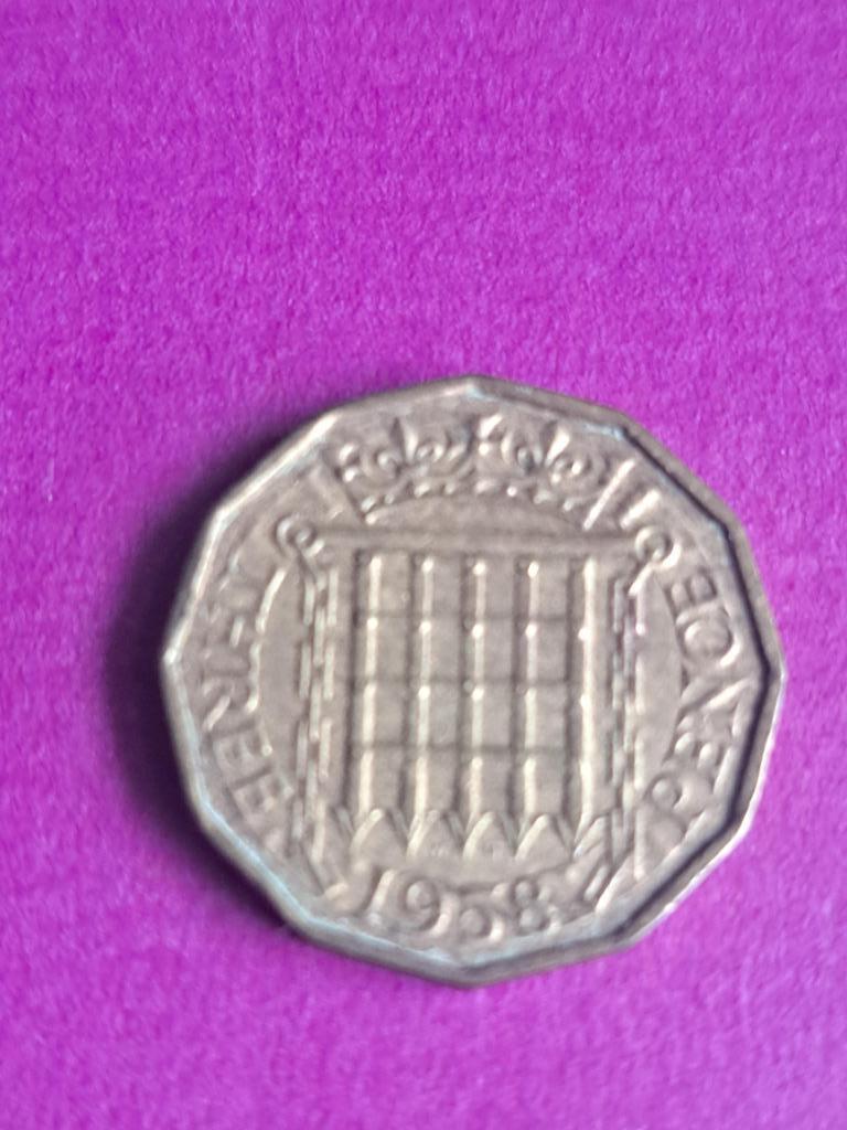 1958 Angleterre 3 pence Elizabeth II, Envoi, Autres pays, Monnaie en vrac