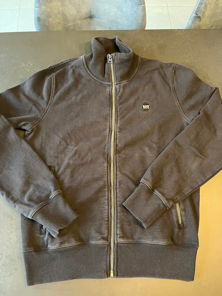 Superdry zwarte trui met rits maat M. Zeer goede staat., Maat 48/50 (M), Zwart, SuperDry, Ophalen of Verzenden