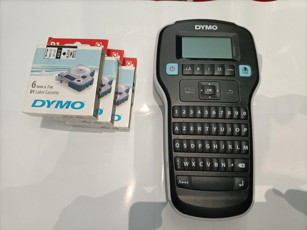 DYMO Label Machine  met 3casset 6mm tape, Enlèvement