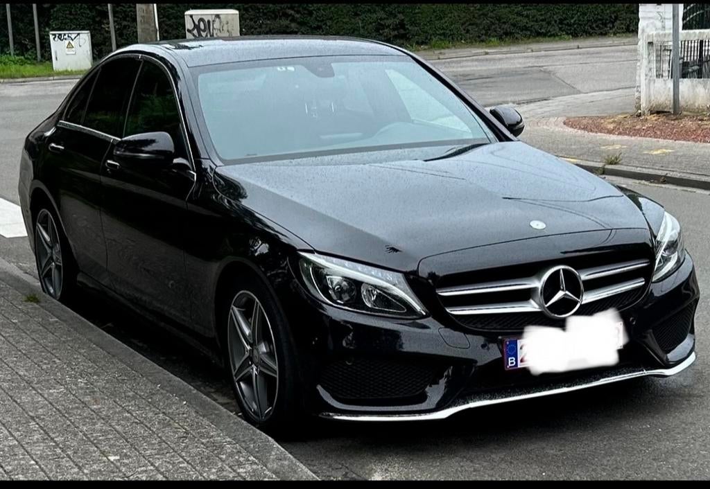 Mercedes C-klasse 180 AMG-pakket cdi, Auto's, Zwart, Leder, 5 deurs, Particulier