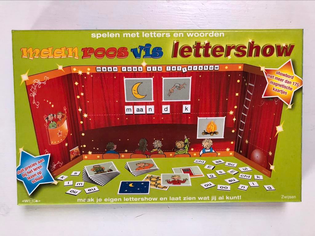als nieuw: maan roos vis lettershow uitgeverij Zwijsen, Enlèvement ou Envoi, Comme neuf, Langue et Lecture