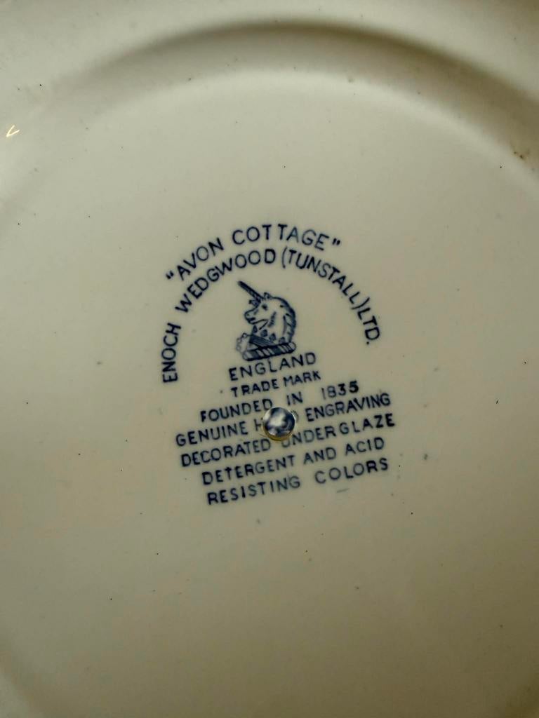 Lot de 2 Assiettes Anglaises "Avon Cottage" Prêtes Création, Enlèvement ou Envoi