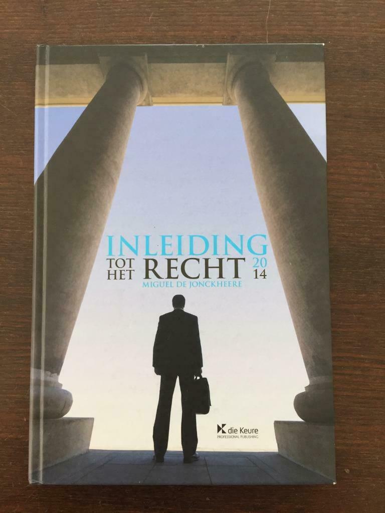 Inleiding tot het recht ISBN 9789048610297, Enlèvement ou Envoi, Comme neuf, Enseignement supérieur professionnel
