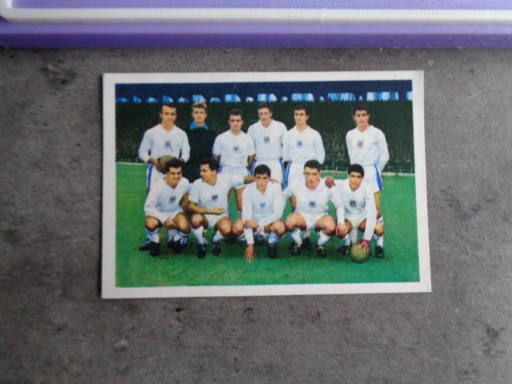 MONTY GUM VOETBAL KAART PRENT   ANDERLECHT  SIXTIES JAREN 60, Verzenden, Plaatje