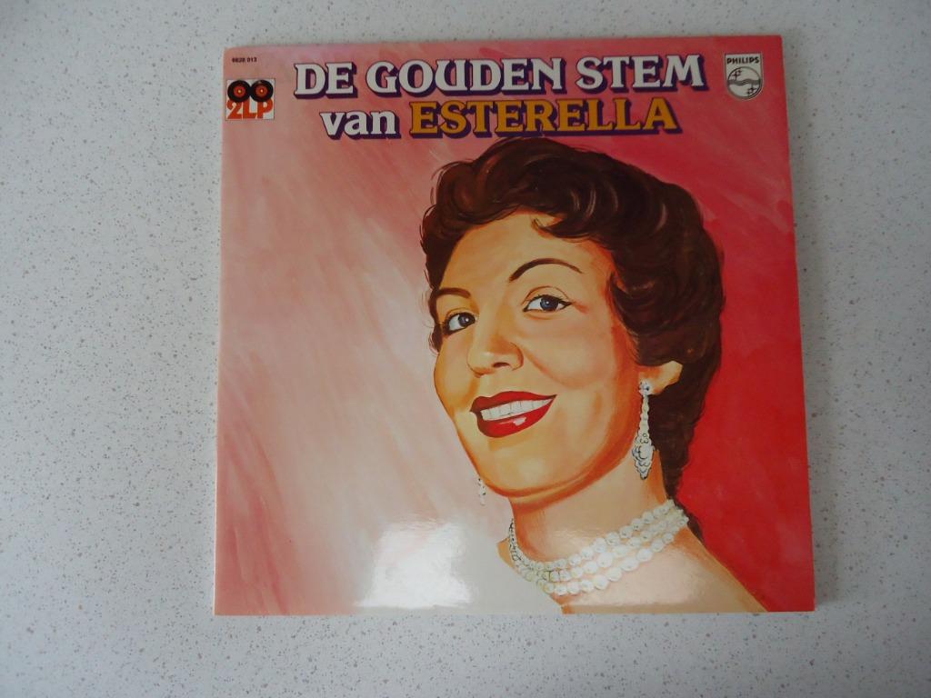 Dubbel LP De Gouden Stem van "Esterella" , Enlèvement ou Envoi, Comme neuf, 12 pouces, Chanson réaliste ou Smartlap