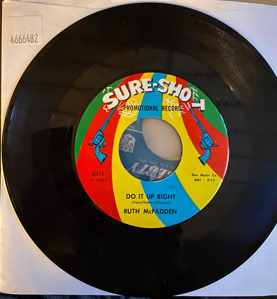 Ruth McFadden Doe het goed, Cd's en Dvd's, Vinyl | R&B en Soul, Gebruikt, Funk, Overige typen, Promo, 7 inch, Ophalen of Verzenden