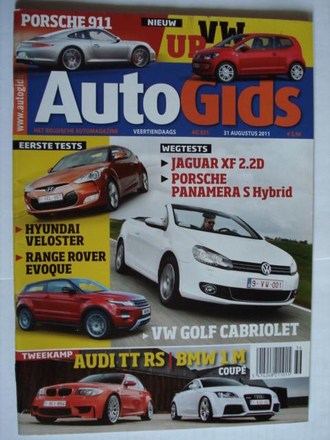 AutoGids 831 Audi TT RS/BMW 1 M/Porsche Panamera S Hybrid/Ja, Verzenden, Gelezen, Algemeen