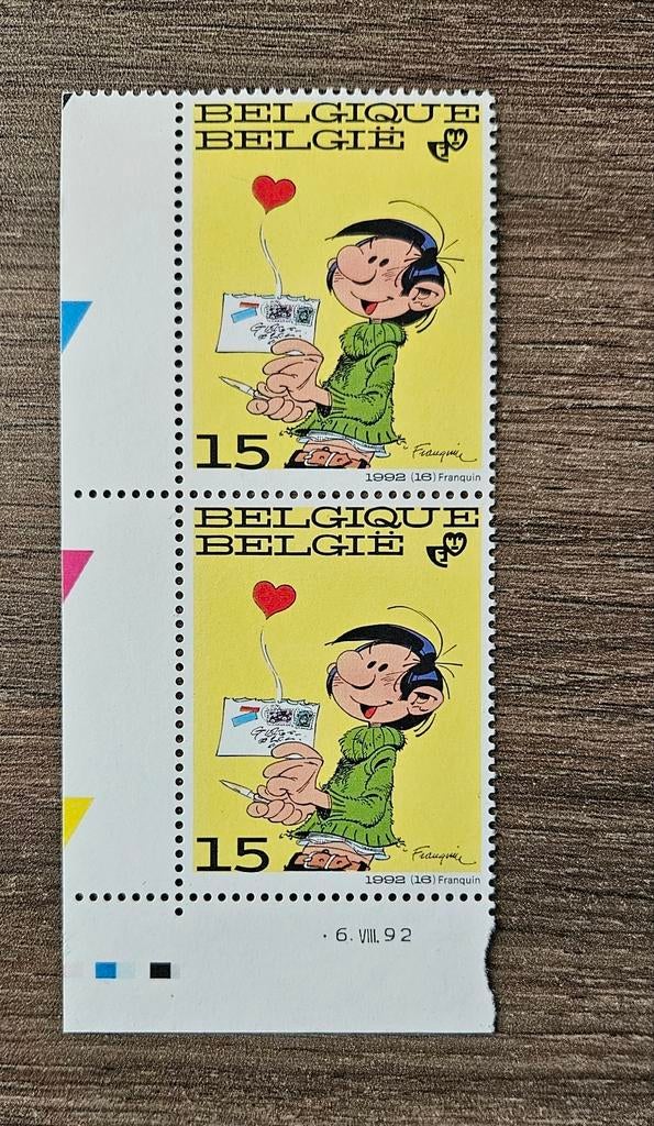 2 Postzegels 1992 Guust Flater, Postzegels en Munten, Ophalen