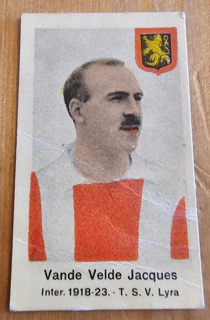 1930s (pre panini) Jacques Vande Velde TSV Lyra Lierse!, Ophalen of Verzenden, Zo goed als nieuw, Plaatje