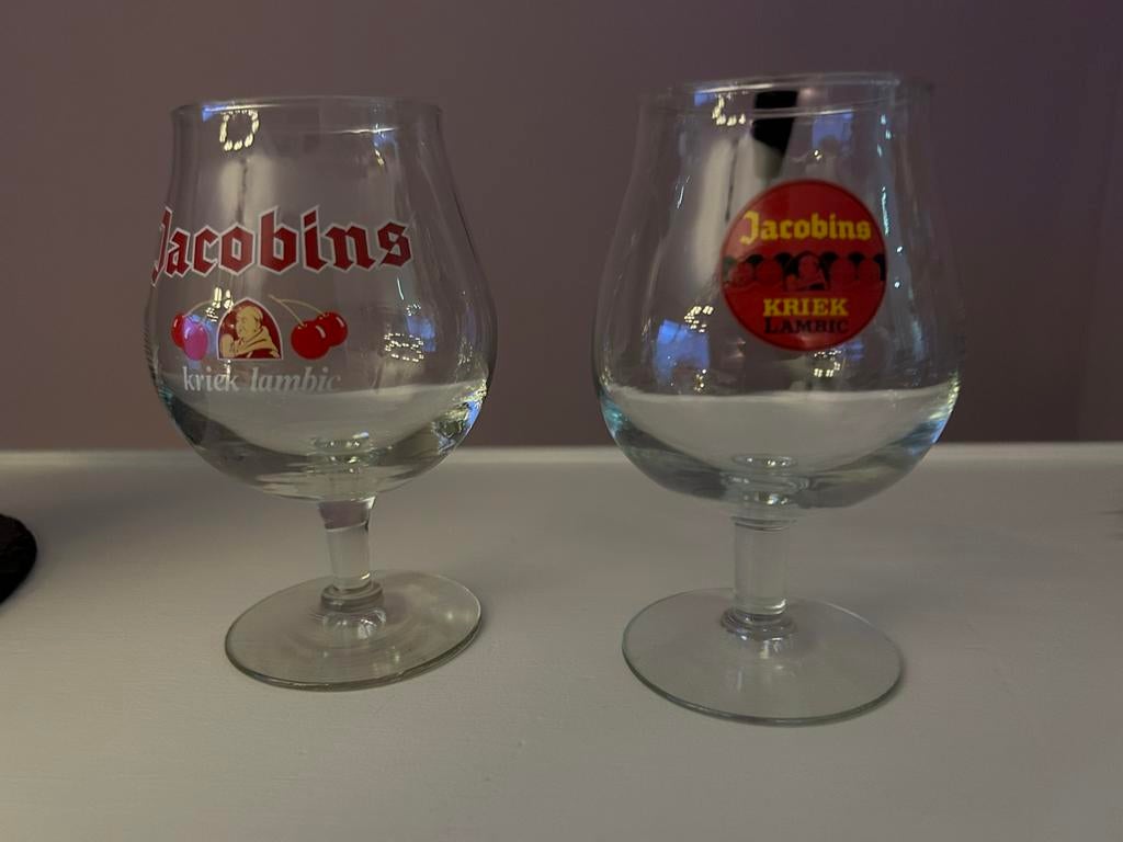 Kriek glazen Jacobins lambic, Ophalen, Zo goed als nieuw