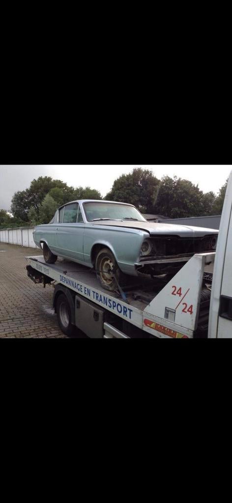 Plymouth barracuda 1966 v8 te koop!, Autos, Entreprise, Achat, Plymouth