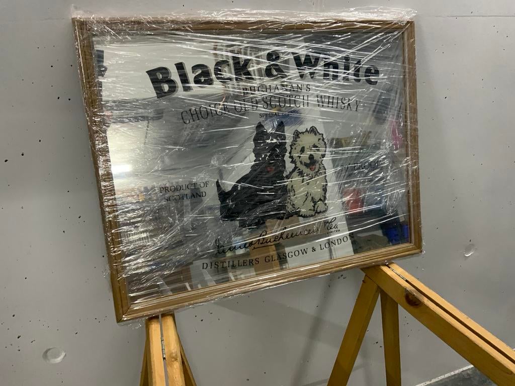 Black & white spiegel   Vintage nieuwe staat, Enlèvement, Comme neuf